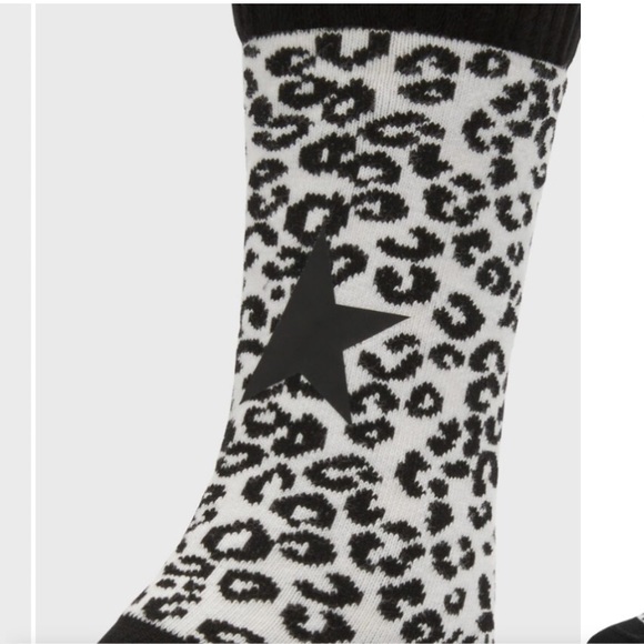 Golden Goose Leopard print Socks black/white S - Picture 5 of 12